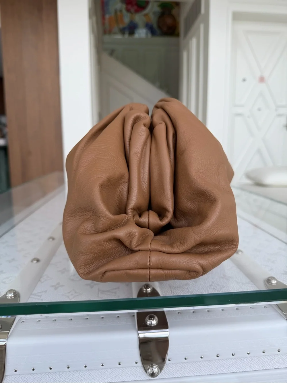 Bottega Veneta Large Pouch Camel/Brown Leather Bag